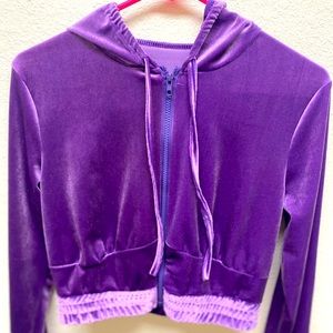 Purple Velour Tracksuit